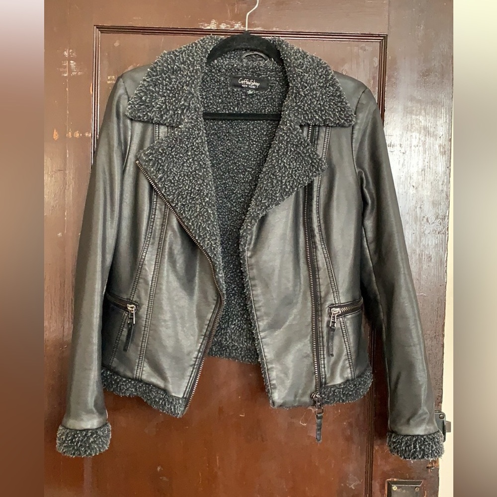 Coffee Shop Moto Jacket size small